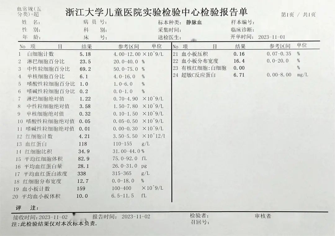 化验单血常规怎么看感冒